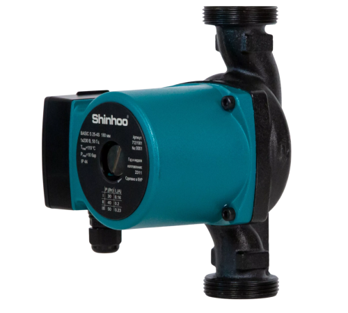 Насос циркуляционный Shinhoo BASIC S 25-4S 180 мм 230 В 71211001