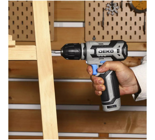 Дрель-шуруповерт аккумуляторная DEKO ZKCD12FU-Li 12 В 1x1.5 Ач 063-4114