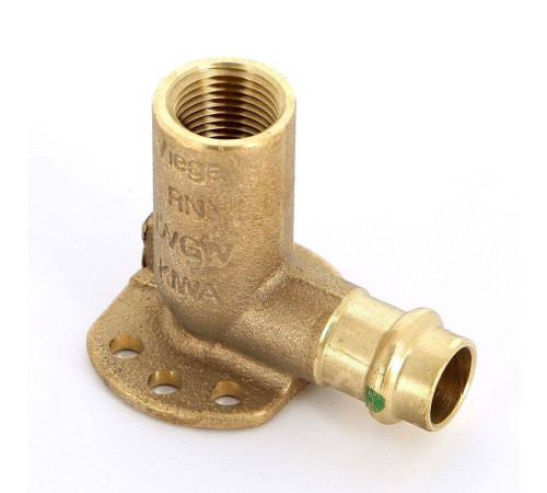 Водорозетка пресс-В Viega Sanpress SC-Contur 15x1/2 бронза удлиненная 116552