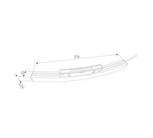 Slim Magnetic Блок питания 100W для радиусного шинопровода черный Ø 1200mm 95057/00 95057/00