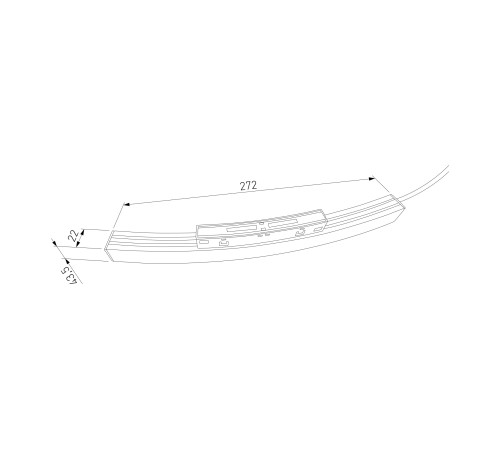 Slim Magnetic Блок питания 100W для радиусного шинопровода черный Ø 800mm 95055/00 95055/00