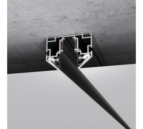 Slim Magnetic Шинопровод в натяжной потолок с декоративными вставками черный (2м) 85204/00 85204/00