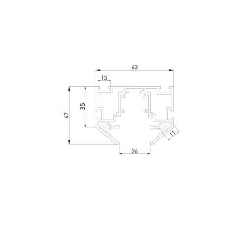 Slim Magnetic Шинопровод в натяжной потолок с декоративными вставками черный (2м) 85204/00 85204/00