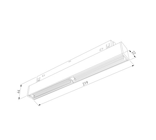 Slim Magnetic WL02 Трековый светильник 12W 4200K черный 85008/01 85008/01