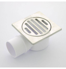 Трап McAlpine MRFG4 100x100 мм горизонтальный выпуск 50 мм нержавеющая сталь MRFG4