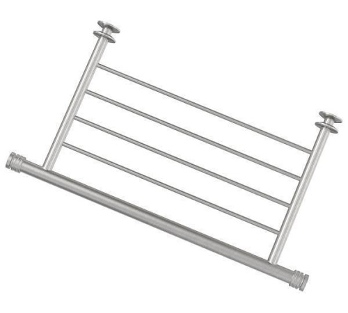 Полка прямая Сунержа 4 перекладины 43,8x24x3,4 см сатин 071-2012-4370