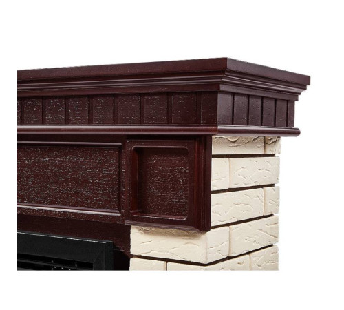 Каминокомплект Electrolux Bricks 25 камень бежевый шпон темный дуб с очагом EFP/P-2520LS N 1747576