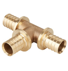 Тройник аксиальный равнопроходной Gappo бронзовый 25 мм НС-1441582