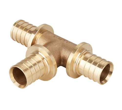 Тройник аксиальный равнопроходной Gappo бронзовый 25 мм НС-1441582