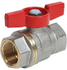 Кран шаровой Giacomini DADO 1 ВР-ВР усиленный полнопроходной ручка-бабочка R951X025