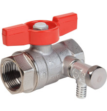 Кран шаровой Giacomini 3/4 дюйма ВР-ВР со сливом ручка-бабочка R250DX004