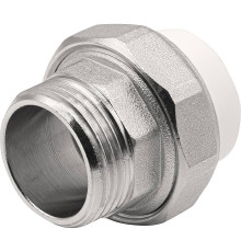 Муфта комбинированная разъемная THERMOLIGHT PP-R НР 25х1 белая НС-1620531