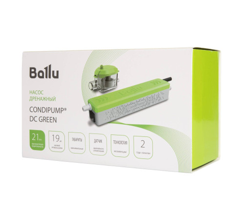 Насос дренажный Ballu CondiPump DC Green проточный 21 л/ч BCP-DC-G