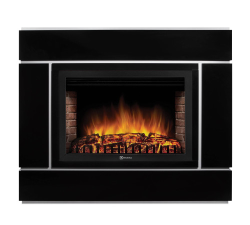 Портал для электрокамина Firelight Bricks Wood Classic камень коричневый шпон темный дуб НС-1525999