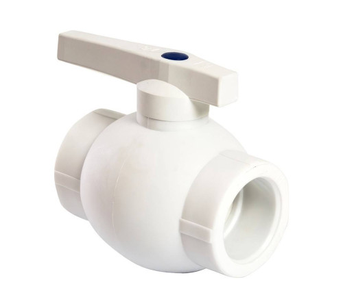 Кран шаровой полипропиленовый THERMOLIGHT 40 мм белый 1620492