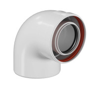 Колено коаксиальное Royal Thermo 80/125 90° MF для конденсационных котлов RTE 48.011