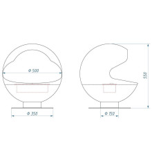 Биокамин напольный Firelight BFP/F-55 Sphere BFP/F-55 Sphere