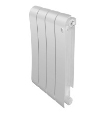 Радиатор биметаллический Royal Thermo Infinity 500 Bianco Traffico 4 секции боковое подключение НС-1629988