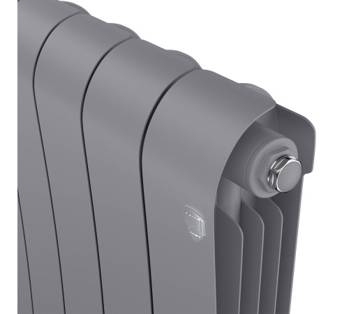 Радиатор биметаллический Royal Thermo Infinity 500 Silver Satin 4 секции боковое подключение НС-1629996