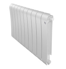Радиатор биметаллический Royal Thermo Infinity 500 Bianco Traffico VR80 10 секций нижнее подключение НС-1658376