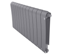 Радиатор биметаллический Royal Thermo Infinity 500 Silver Satin VR80 12 секций нижнее подключение НС-1658293