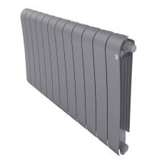Радиатор биметаллический Royal Thermo Infinity 500 Silver Satin VR80 12 секций нижнее подключение НС-1658293
