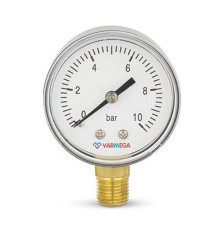 Манометр радиальный Varmega 50 мм 10 бар 1/4 VMMT10-501002