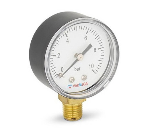 Манометр радиальный Varmega 50 мм 10 бар 1/4 VMMT10-501002