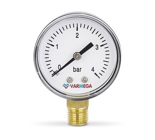 Манометр радиальный Varmega 50 мм 4 бар 1/4 VMMT10-500402