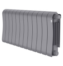 Радиатор биметаллический Royal Thermo Infinity 300 Silver Satin VR80 12 секций нижнее подключение НС-1696348