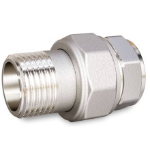 Соединение разъемное прямое LD американка DN25 вн-нр латунь никелированная LD.67.530.25