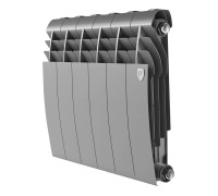 Радиатор биметаллический Royal Thermo BILINER 350 Silver Satin 6 секций боковое подключение НС-1682249