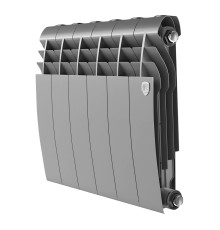 Радиатор биметаллический Royal Thermo BILINER 350 Silver Satin 6 секций боковое подключение НС-1682249