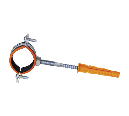 Хомут металлический Humalt RU-HT 3/8 16-20 мм M8 с гайкой шпилькой и дюбелем НС-1630626