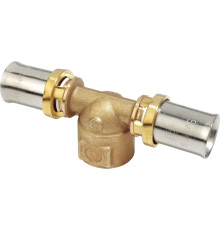 Тройник-пресс Giacomini Multipress 26 мм x 3/4 ВР латунь RM154Y049