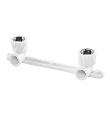 Комплект настенный для смесителя TEBO PP-R 20x1/2 ВР белый 030090811