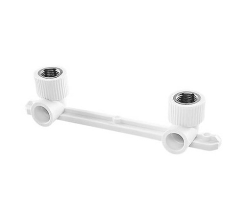 Комплект настенный для смесителя TEBO PP-R 20x1/2 ВР белый 030090811