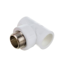 Тройник полипропиленовый РОСТерм PPR комбинированный 25х3/4х25 мм НР НС-1517240