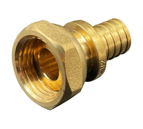 Переход РОСТерм аксиальный с накидной гайкой латунь 20x3/4 1507935