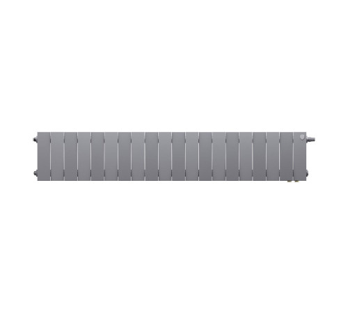 Радиатор биметаллический Royal Thermo PianoForte 200 Silver Satin 20 секц. нижнее подключение VDR80 1506340