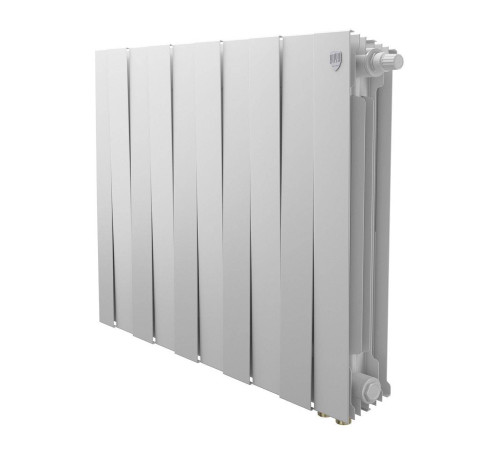 Радиатор биметаллический Royal Thermo PianoForte 500 Bianco Traffico 6 секций нижнее правое подключение VDR80 НС-1506363
