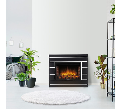 Каминокомплект Electrolux EFP/P-3020LS N с порталом Moderno 30 шпон черный дуб 1721729