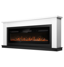 Каминокомплект Electrolux Infinity EFP/P-1600ULS N с порталом Firelight Canto Long белый / черный НС-1722875