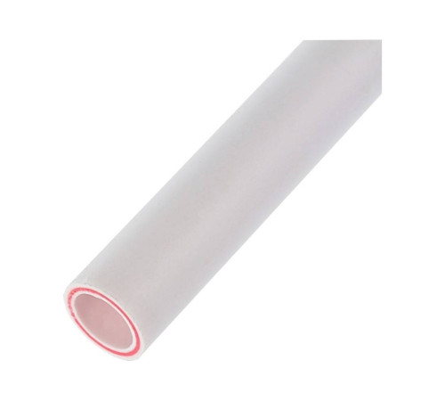 Труба полипропиленовая РОСТерм PPR Aqua армированная стекловолокном SDR 6 25x4.2 мм 4 м белая 1517273