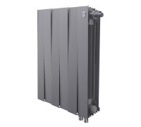 Радиатор биметаллический Royal Thermo PianoForte 500 6 секций нижнее подключение Silver Satin 1682381