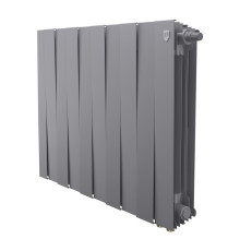 Радиатор биметаллический Royal Thermo PianoForte 500 10 секций нижнее подключение Silver Satin 1682378