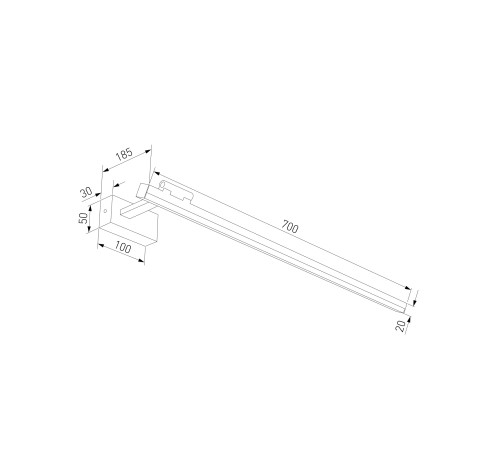 Светильник настенный светодиодный Acento черный 40155/LED