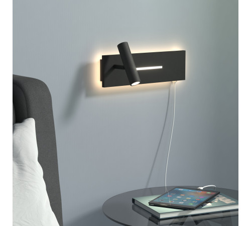Светильник настенный светодиодный Tuo LED MRL LED 1117 черный