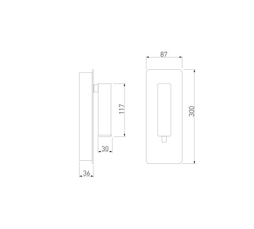 Светильник настенный светодиодный Tuo LED MRL LED 1117 черный