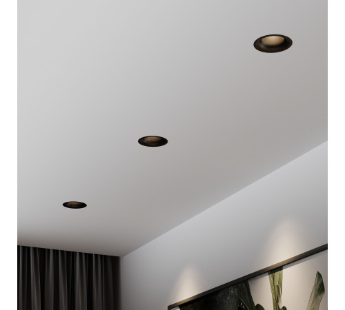 Светильник встраиваемый светодиодный Bliss 15W 4000K черный 25070/LED